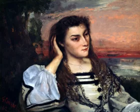 Dreaming (Portrait of Gabrielle Borreau) 1862