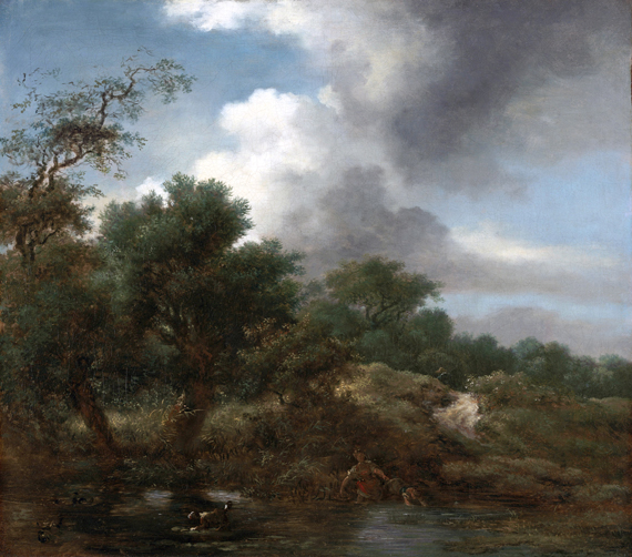 The Pond by Jean-Honoré Fragonard, oil painting reproduction on canvas The Pond