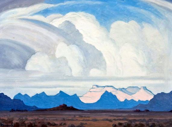 Lig En Skaduwee by Jacobus Hendrik Pierneef, oil painting reproduction on canvas Lig En Skaduwee