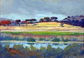 An Extensive River Landscape