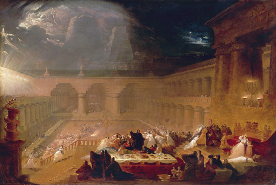 Belshazzar’s Feast by John Martin, oil painting reproduction on canvas Belshazzar's Feast