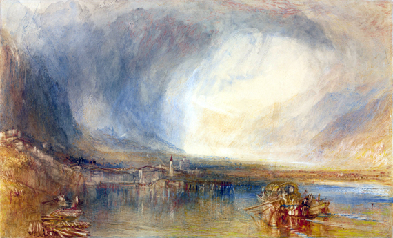 Flüelen, from the Lake of Lucerne 1840