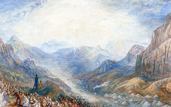 Mount Sinai, the Valley in which the Children of Israel were encamped