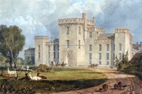 View of Hampton Court, Hertefordshire, from the Northwest 1806