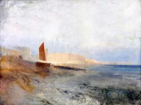 Lady Anne Hamilton 1778 Brighton Beach, with the Chain Pier in the Distance, from the West 1827