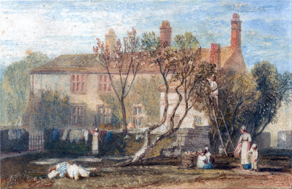 Steeton Manor House, Near Farnley by J.M.W. Turner, oil painting reproduction on canvas Steeton Manor House, Near Farnley