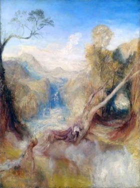 The Death of Actaeon, with a Distant View of Montjovet, Val d’Aosta 1837