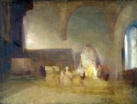 Scene in a Church or Vaulted Hall 1830