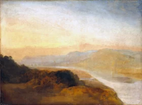 Valley with a Distant Bridge and Tower 1825