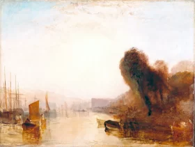 Charles Rousseau Burney 1780 East Cowes Castle, the Regatta Starting for Their Moorings 1827