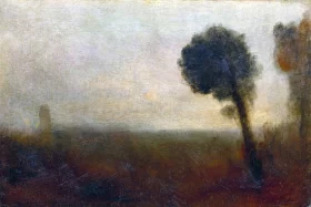 Portrait of Robert Sutton, of Scotton, Nottinghamshire Landscape with a Tree on the Right 1828