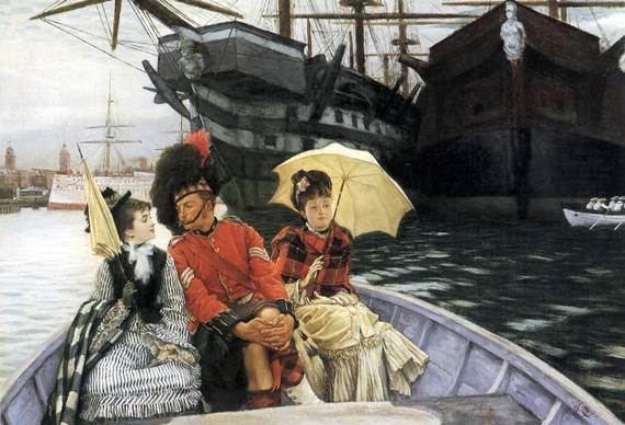 How Happy I Could Be With Either by James Tissot, oil painting reproduction on canvas How Happy I Could Be With Either
