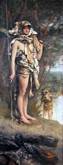 In the Sky of the Opera Prehistoric Woman