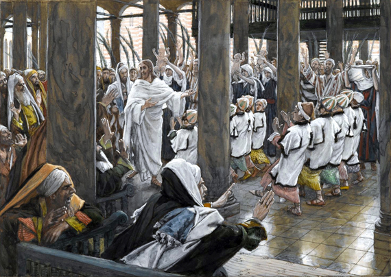 The Procession in the Temple by James Tissot, oil painting reproduction on canvas The Procession in the Temple