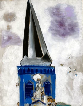Le Clocher de L'eglise de Chambon-Sur-Lac
