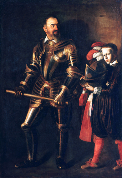 Portrait of Alof de Wignacourt 1608 by Caravaggio, oil painting reproduction on canvas Portrait of Alof de Wignacourt 1608