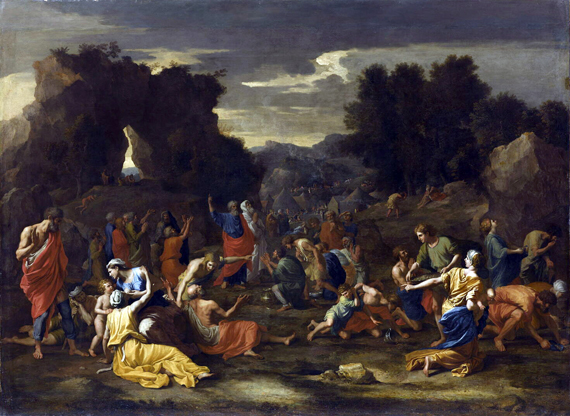 The Israelites Gathering Manna in the Wilderness