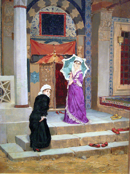 Two Women in Front of the Tomb Door