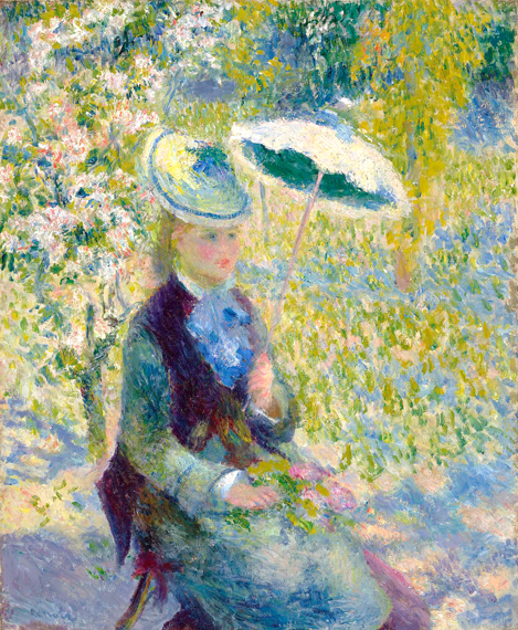 The Umbrella, 1878 by Pierre Auguste Renoir, oil painting reproduction on canvas The Umbrella, 1878