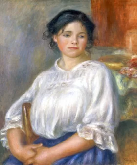 Young Girl Sitting on a Chair
