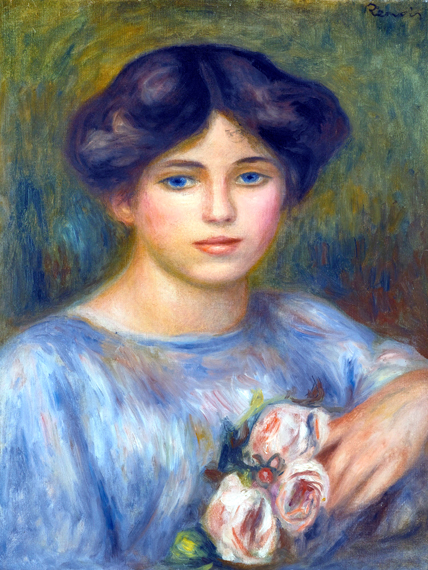 Jeune Fille Aux Roses