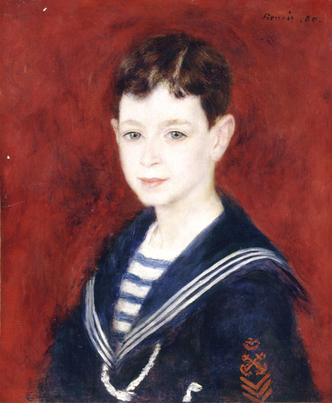 Fernand Halphen as a Boy 1880 by Pierre Auguste Renoir, oil painting reproduction on canvas Fernand Halphen as a Boy 1880