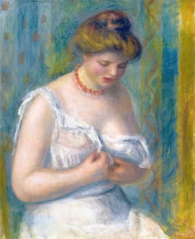 Femme En Chemise Blanc