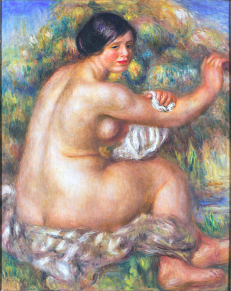 Bather Drying Her Right Arm (Large Sitting Nude) 1912