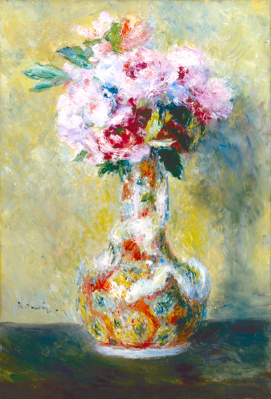 Bouquet in a Vase by Pierre Auguste Renoir, oil painting reproduction on canvas Bouquet in a Vase