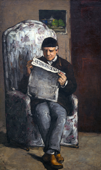 The Artist's Father, Reading "L'événement," 1866