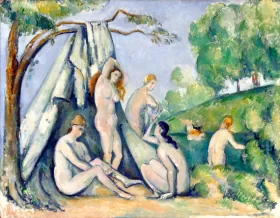La danseuse Bleue 1Er État Bathers in Front of a Tent