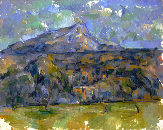 Mont Sainte-Victoire by Paul Cezanne, oil painting reproduction on canvas Mont Sainte-Victoire