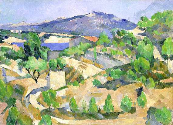 Mountains in Provence 1879 by Paul Cezanne, oil painting reproduction on canvas Mountains in Provence 1879