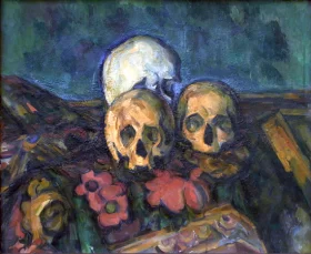 Portrait of Jeanne Hébuterne Three Skulls on An Oriental Rug 1904
