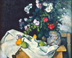 Portrait of Jeanne Hébuterne 1919 Still Life with Flowers and Fruit