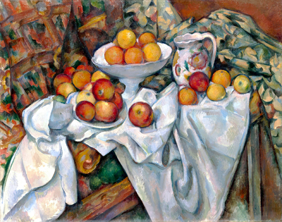 Still Life with Apples and Oranges by Paul Cezanne, oil painting reproduction on canvas Still Life with Apples and Oranges