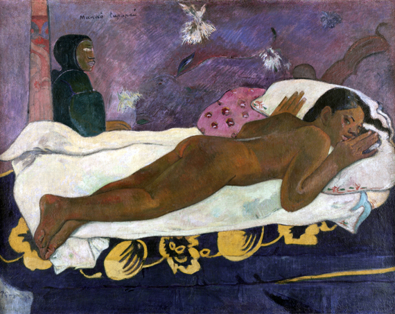 Spirit of the Dead Watching by Paul Gauguin, oil painting reproduction on canvas Spirit of the Dead Watching