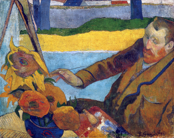 Vincent Van Gogh Painting Sunflowers