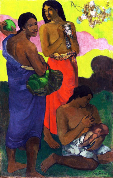 Maternite Ii by Paul Gauguin, oil painting reproduction on canvas Maternite Ii