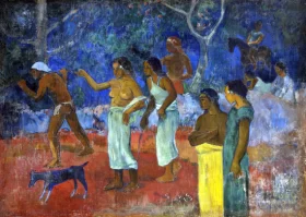 The Sower 1888 Scene From Tahitian Life