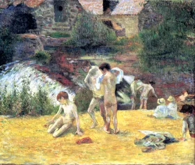The Bathing By the Mill in Bois D’Amour, Pont-Aven