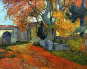 Lane At Alchamps, Arles