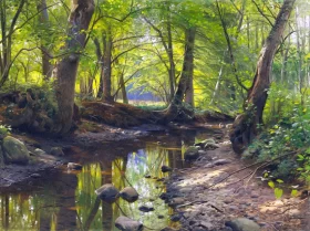 A stream in a forest 1924