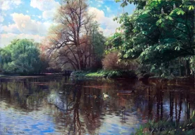 Summer day in Frederiksberg Gardens 1928