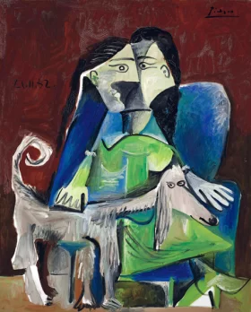 Femme Au Chien