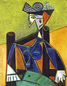 Woman Sitting in a Chair