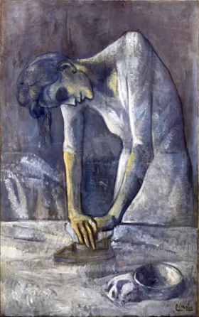 Les Bords De La Seine Près D’argenteuil Woman Ironing