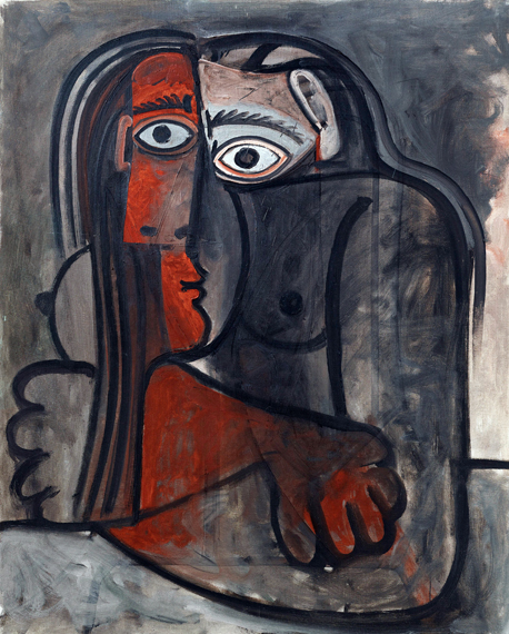Nu Les Bras Croisés by Pablo Picasso (Inspired by), oil painting reproduction on canvas Nu Les Bras Croisés