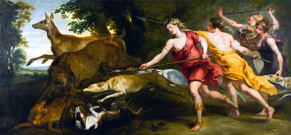 Diana and Her Nymphs Hunting