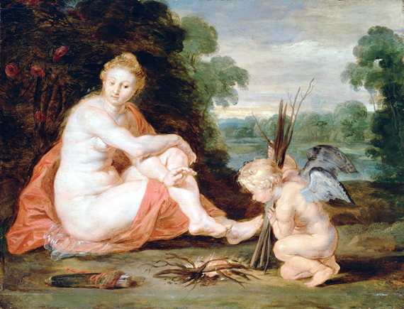 Venus and Cupid Warming Themselves 1610